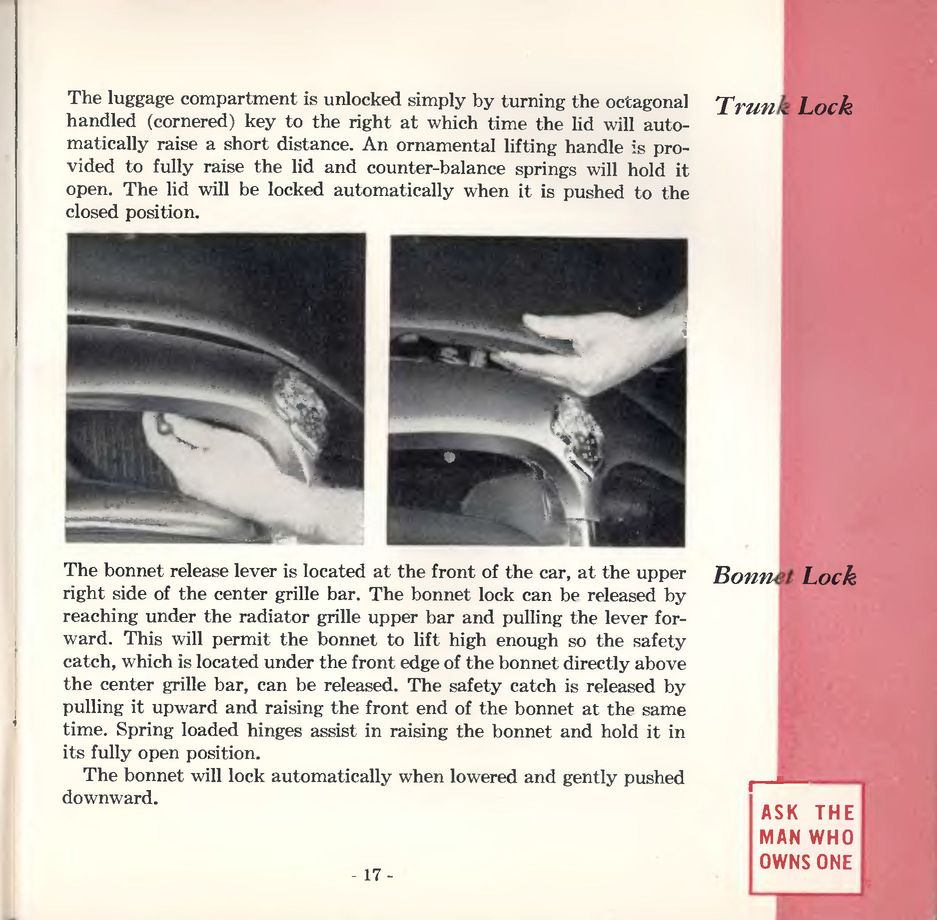 1953 Packard Owners Manual Page 61